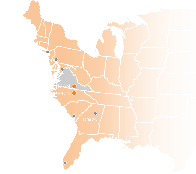 map of the eastern seaboard